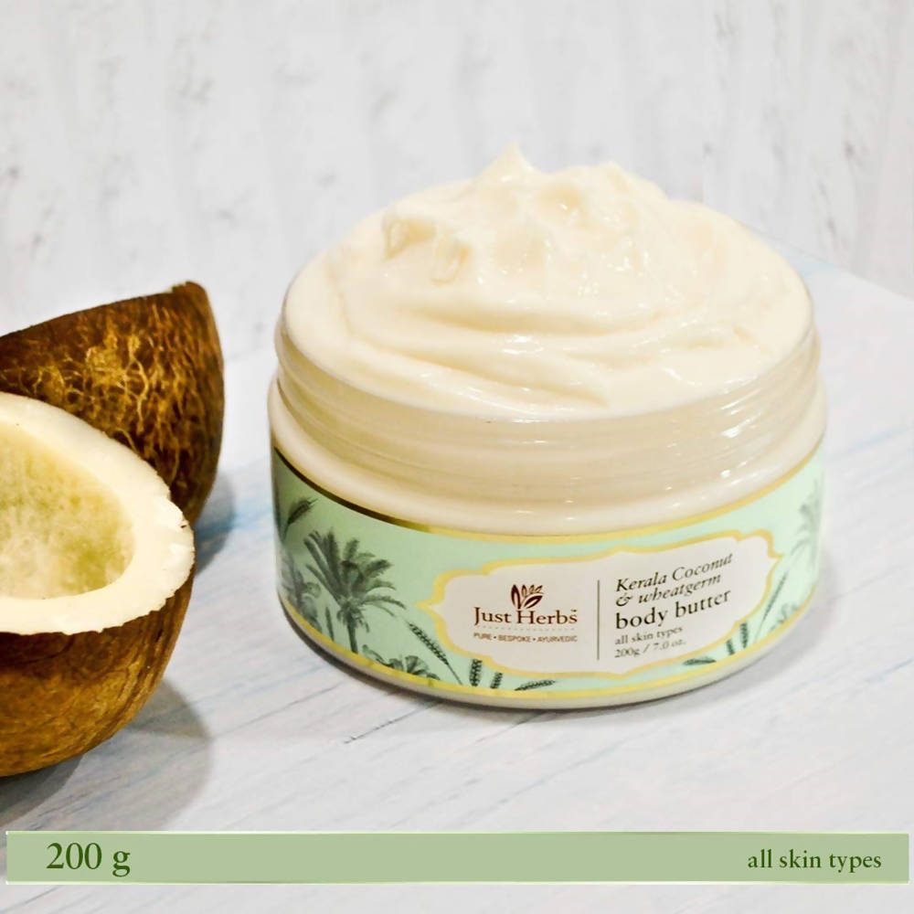 Just Herbs Kerala Coconut & Wheatgerm Body Butter | Grab2Buy
