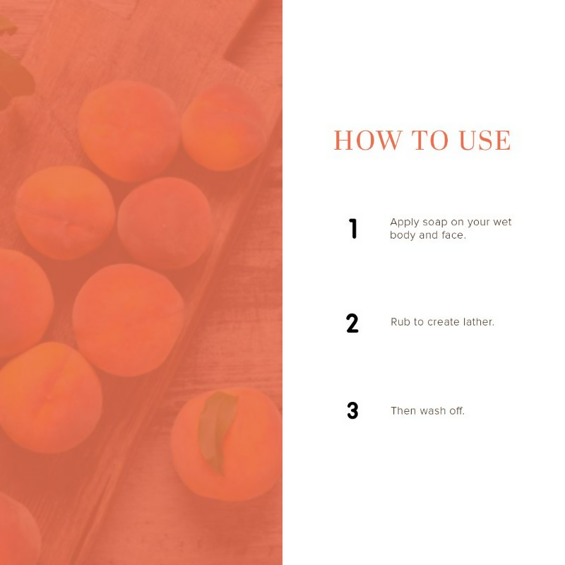 Khadi Natural Peach Handmade Soap | Grab2Buy