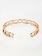 NVR Men's Set of 2 Rhodium-Plated Metal Cuff Bracelet