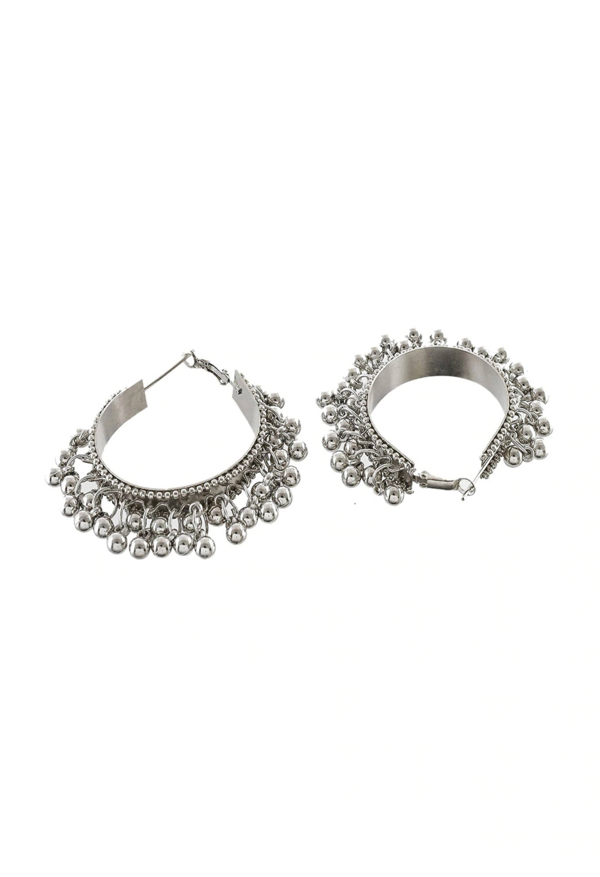 Mominos Fashion Johar Kamal Women's Oxidised Ghungroo Earrings | Grab2Buy