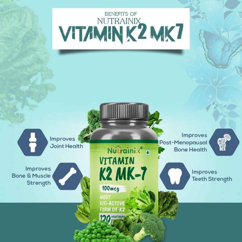 Nutrainix Vitamin K2 MK-7 55mcg Tablets | Grab2Buy