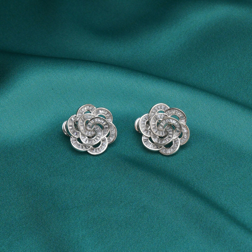 Flower Diamond Earrings- Ruby Raang | Grab2Buy