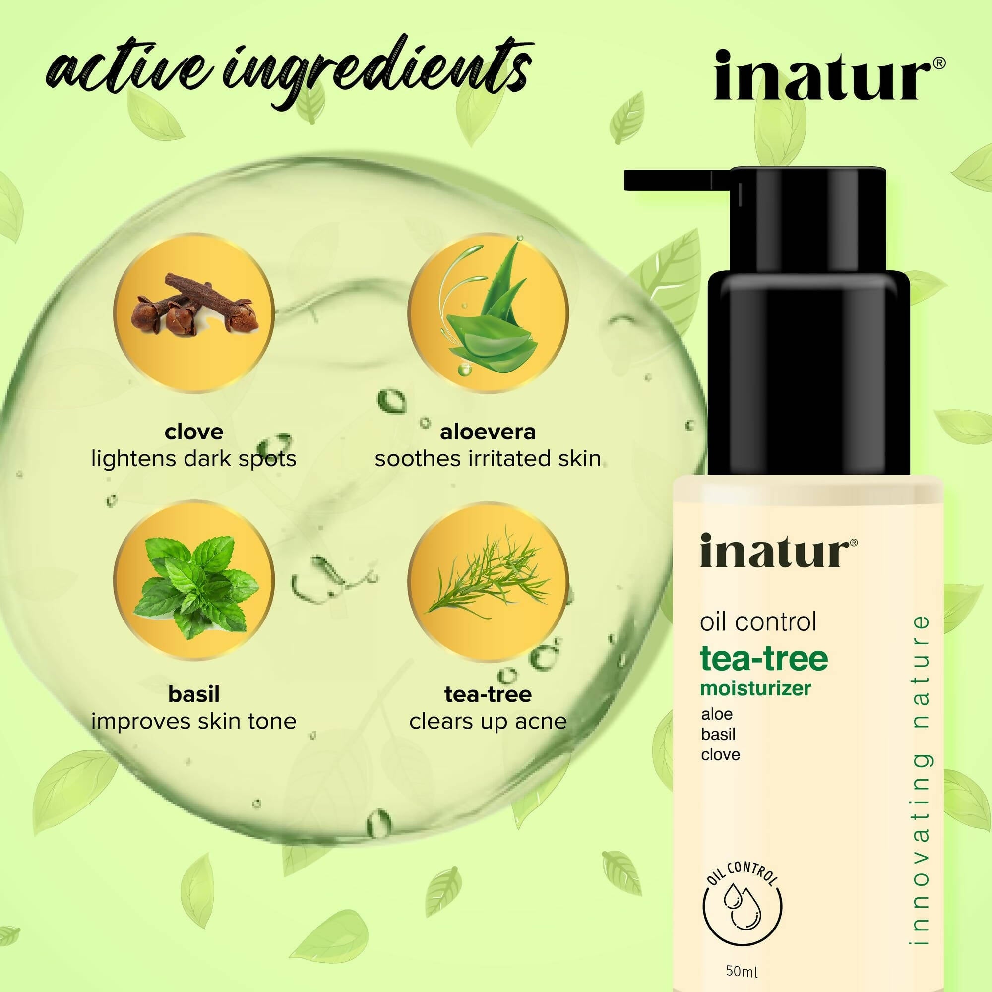 Inatur Tea Tree Facial Gel | Grab2Buy