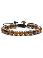 NVR Natural Tiger Eye Mens Adjustable Bracelet | Grab2Buy
