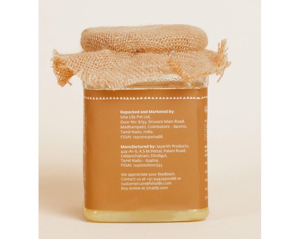 Isha Life Pure A2 Desi Cow Ghee | Made Traditionally from Curd | Made from Grass-fed Free Grazing Desi Cows' Milk | Swadesiicart