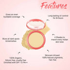 Biotique Natural Makeup Pressed Magicompact Powder - Clay