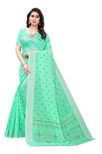 Vamika Green Chanderi Designer Saree (DIYA GREEN) | Grab2Buy
