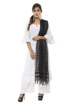 Mominos Fashion Black Cotton Square Dupatta | Grab2Buy
