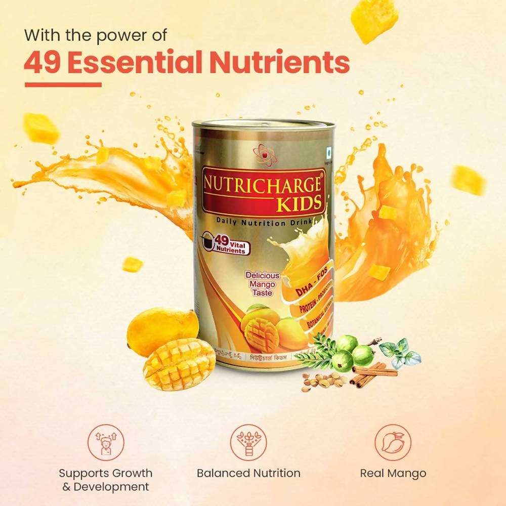 Nutricharge Kids Daily Nutrition Powder- Mango | Grab2Buy