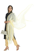 Mominos Fashion Off White Banarsi Piping Dupatta | Grab2Buy