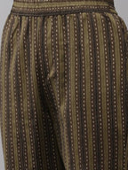 Yufta Women Olive Green Regular Pure Cotton Kurta with Palazzo & With Dupatta | Grab2Buy