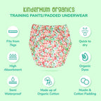 Kindermum Cotton Padded Pull Up Training Pants/ Padded Underwear-Autumn Rains For Kids- Set of 3 pcs