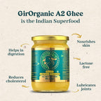 GirOrganic A2 Gir Cow Ghee - Pure A2 Gir Cow Ghee, Organic Grass Fed Ghee | Swadesiicart