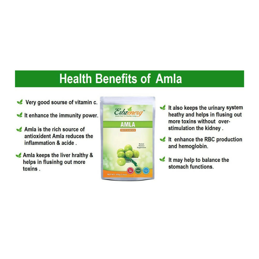 Erbzenerg Organic Amla Fruit Powder | Grab2Buy