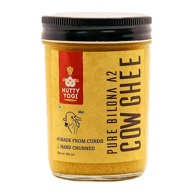 Nutty Yogi Pure Bilona A2 Cow Ghee | 100% Pure and Premium | Cultured Desi Cow Ghee From A2 Milk | Grab2Buy