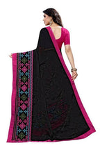 Vamika Black Chiffon Emboridered Saree (SUIDHAGA BLACK) | Grab2Buy