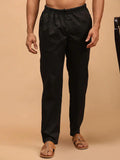 Fabmade Men's Z-Black Cotton Linen Pyjama | Grab2Buy