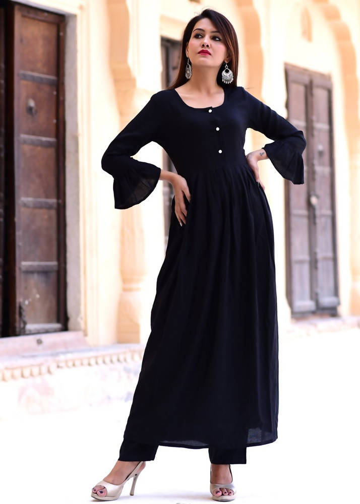 Cheera Hot Black Gotta Suit Set | Grab2Buy