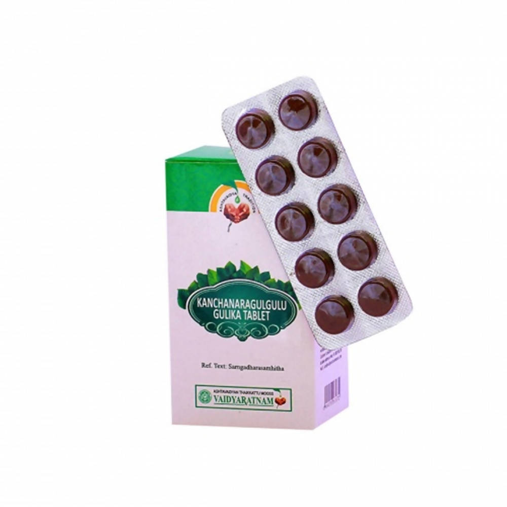 Vaidyaratnam Kanchanara Gulgulu Gulika Tablets | Grab2Buy