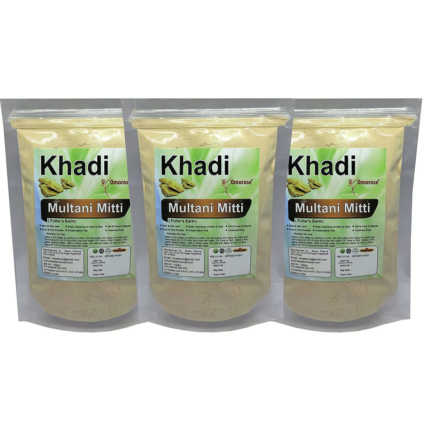 Khadi Omorose Multani Mitti Powder | Grab2Buy