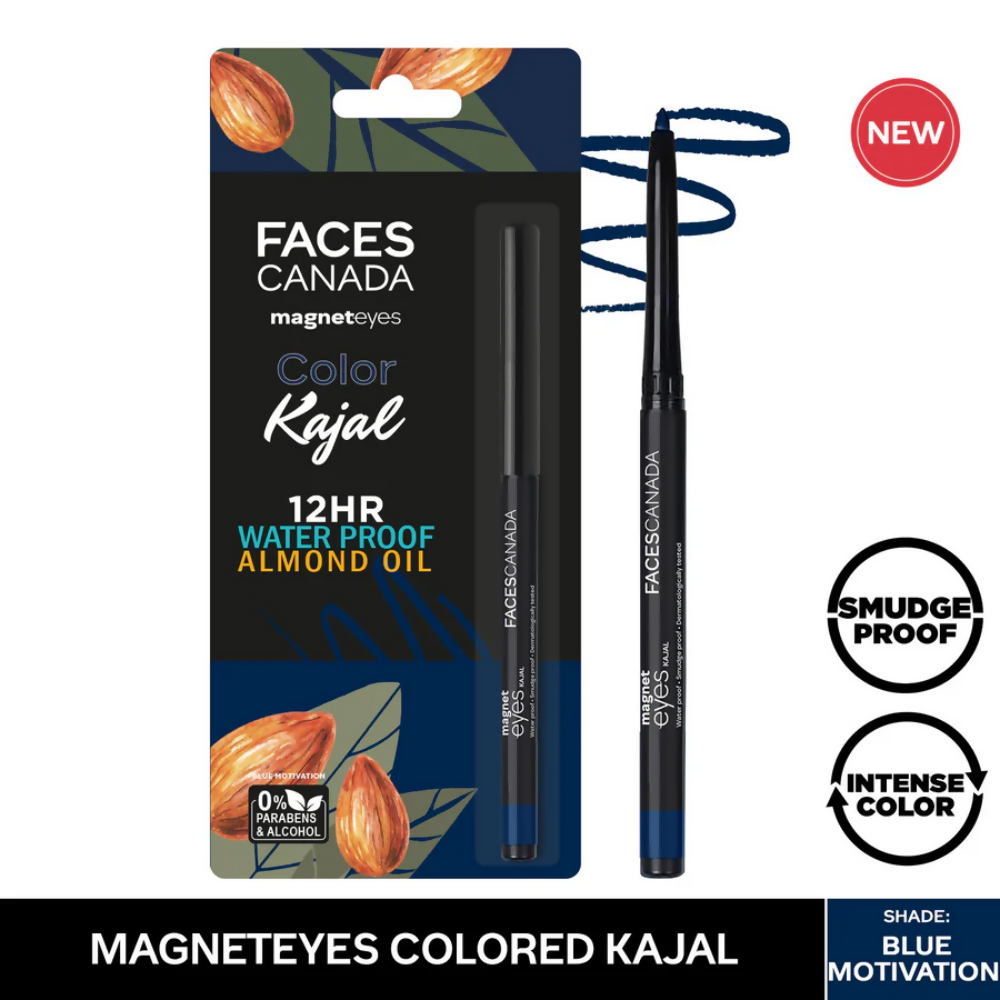 Faces Canada Magneteyes Color Kajal - Blue Motivation 01 | Grab2Buy