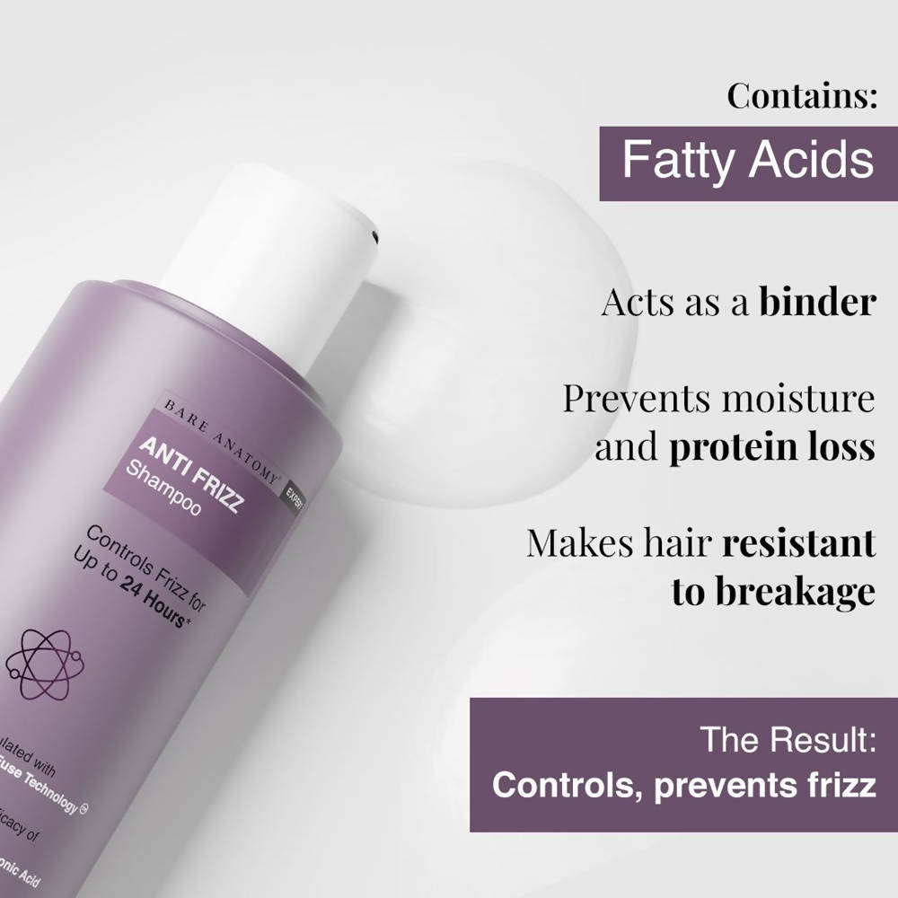 Bare Anatomy Expert Anti-Frizz Shampoo | Frizz Control Upto 24 Hrs | Dry & Frizzy Hair | Grab2Buy