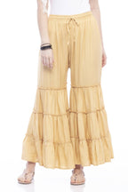 Mominos Fashion Reyon Cotton Golden Palazzo | Grab2Buy