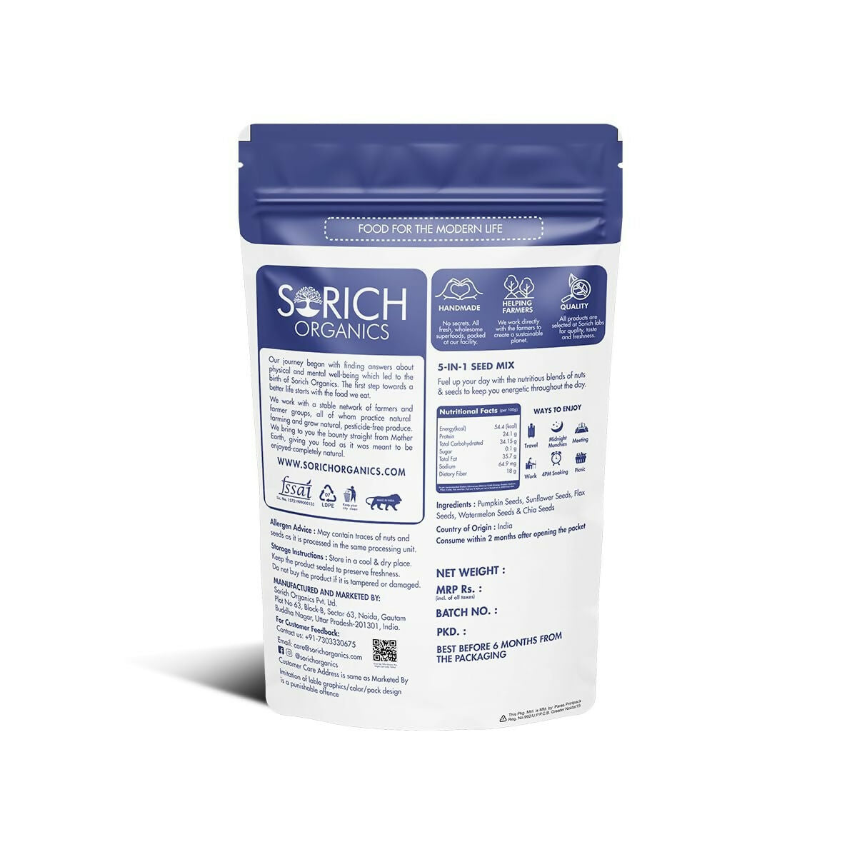 Sorich Organics 5 in 1 Seed Mix | Grab2Buy