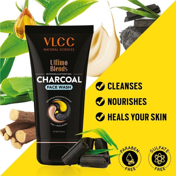 VLCC Ultimo Blends Charcoal Face Wash | Swadesiicart