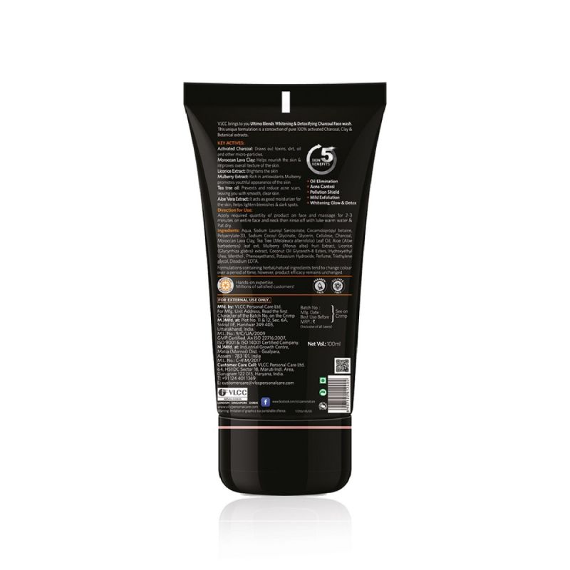 VLCC Ultimo Blends Charcoal Face Wash | Swadesiicart