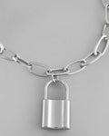 VOJ Mens Silver Plated Lock Bracelet | Grab2Buy