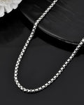 VOJ Men Stainless Steel Silver-Plated Minimal Chain | Grab2Buy