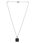 VOJ Men's Stainless Steel Chain With Square Shaped Pendant