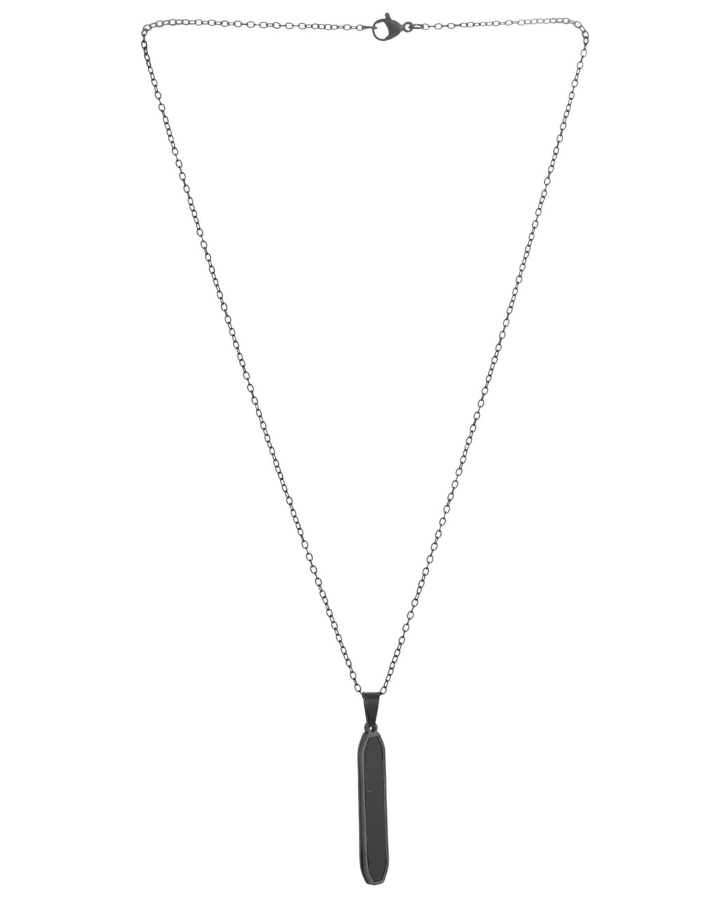 VOJ Men's Stainless Steel Chain With geometrical Shaped Pendant | Grab2Buy