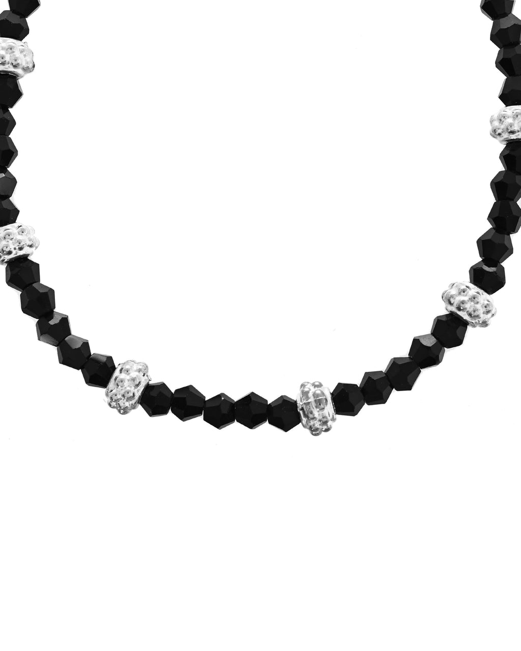 VOJ Set of 2 Silver Plated Artificial Beads Studded Anklet | Grab2Buy