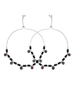 VOJ Set of 2 Stainless Steel Artificial Beads Anklet | Grab2Buy
