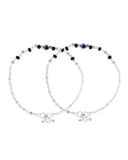VOJ Set of 2 Stainless Steel Evil Eye Anklet | Grab2Buy