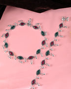 VOJ Set of 2 Stone Studded Designer Anklet