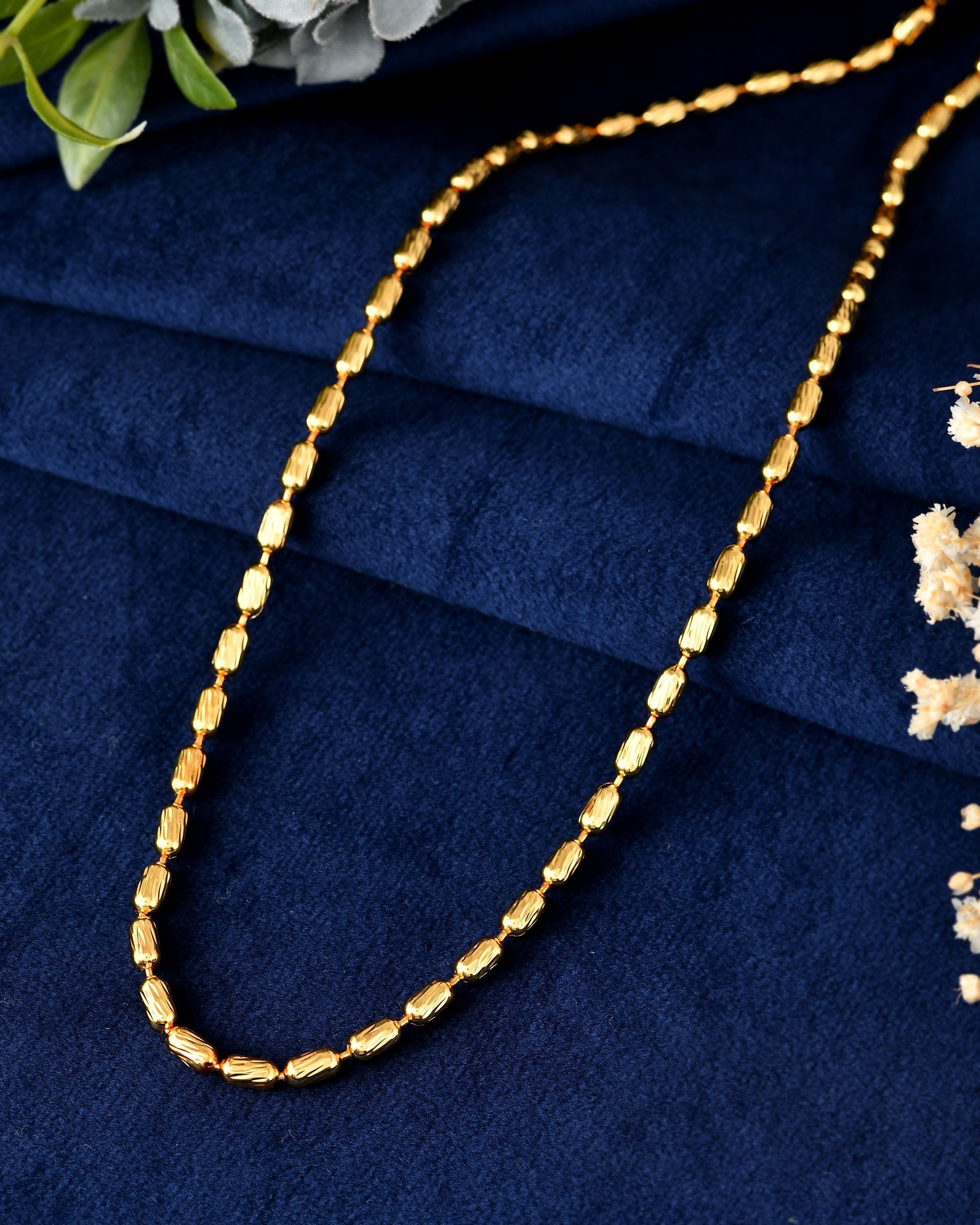 VOJ Gold Polished Designer Stainless Steel Chain For Men | Grab2Buy