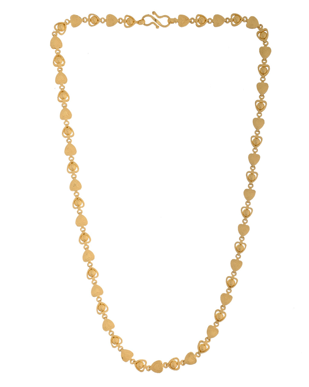 VOJ Women Gold Polished Heart Shaped Chain | Grab2Buy