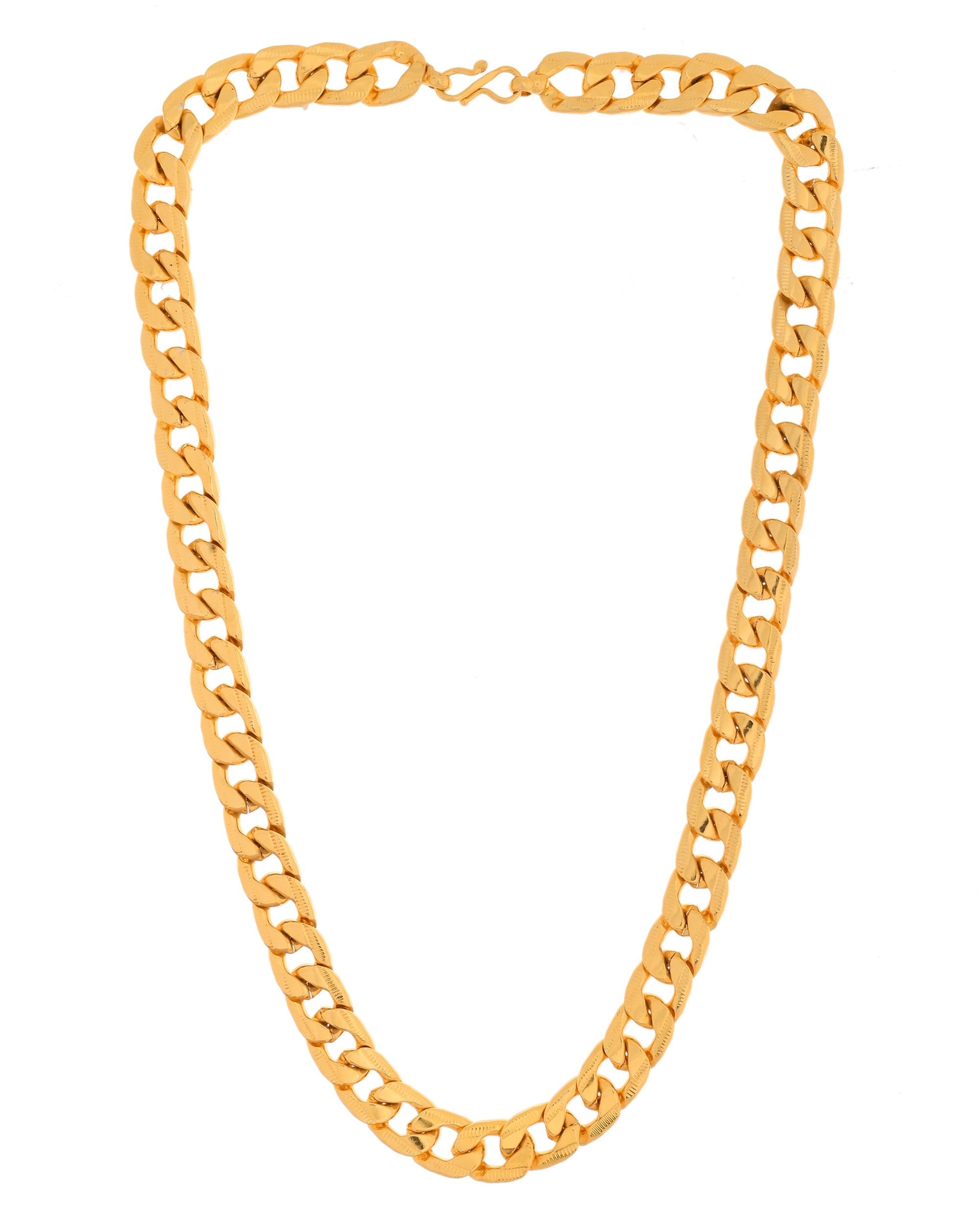 VOJ Gold Polished Stainless Steel Thick Linked Chain | Grab2Buy