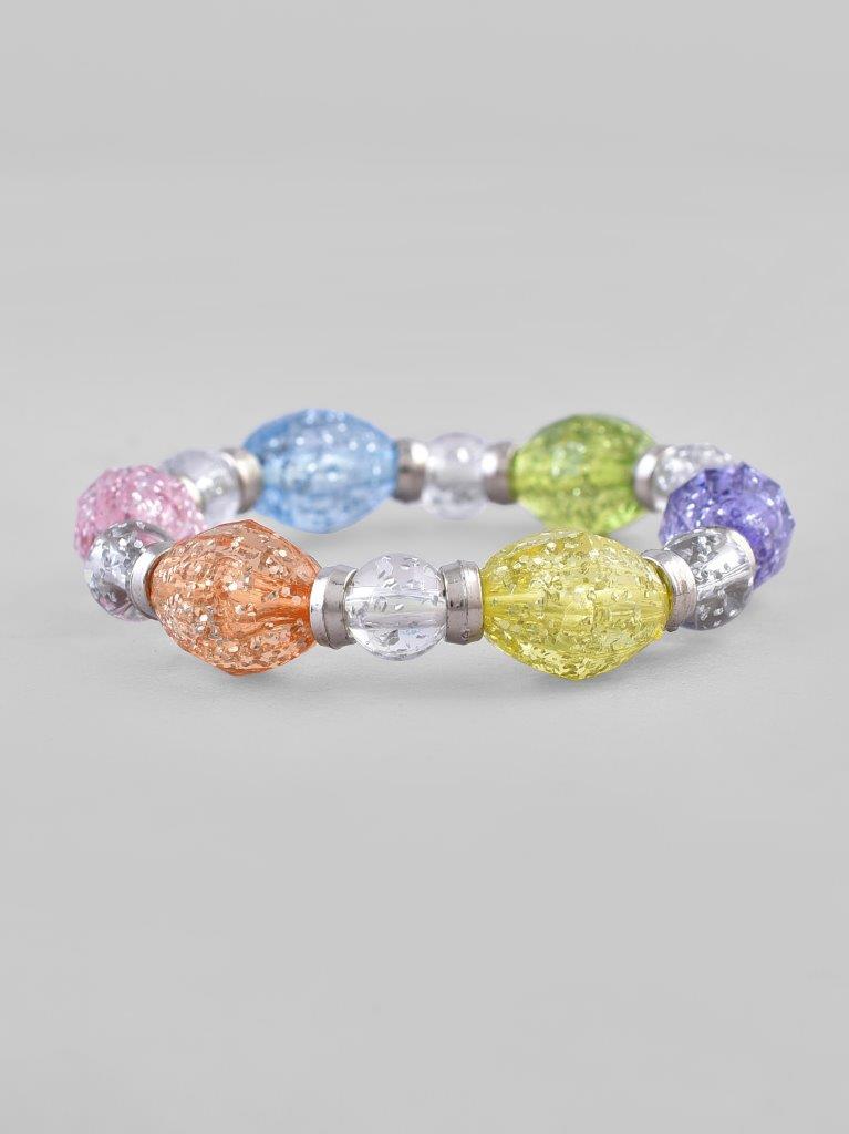 VOJ Multi Colour Beaded Elasticated Bracelet | Grab2Buy