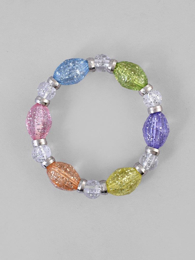 VOJ Multi Colour Beaded Elasticated Bracelet | Grab2Buy