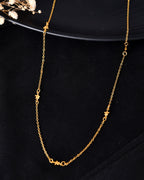 VOJ Gold Polished Star Shaped Minimal Chain For Women | Grab2Buy