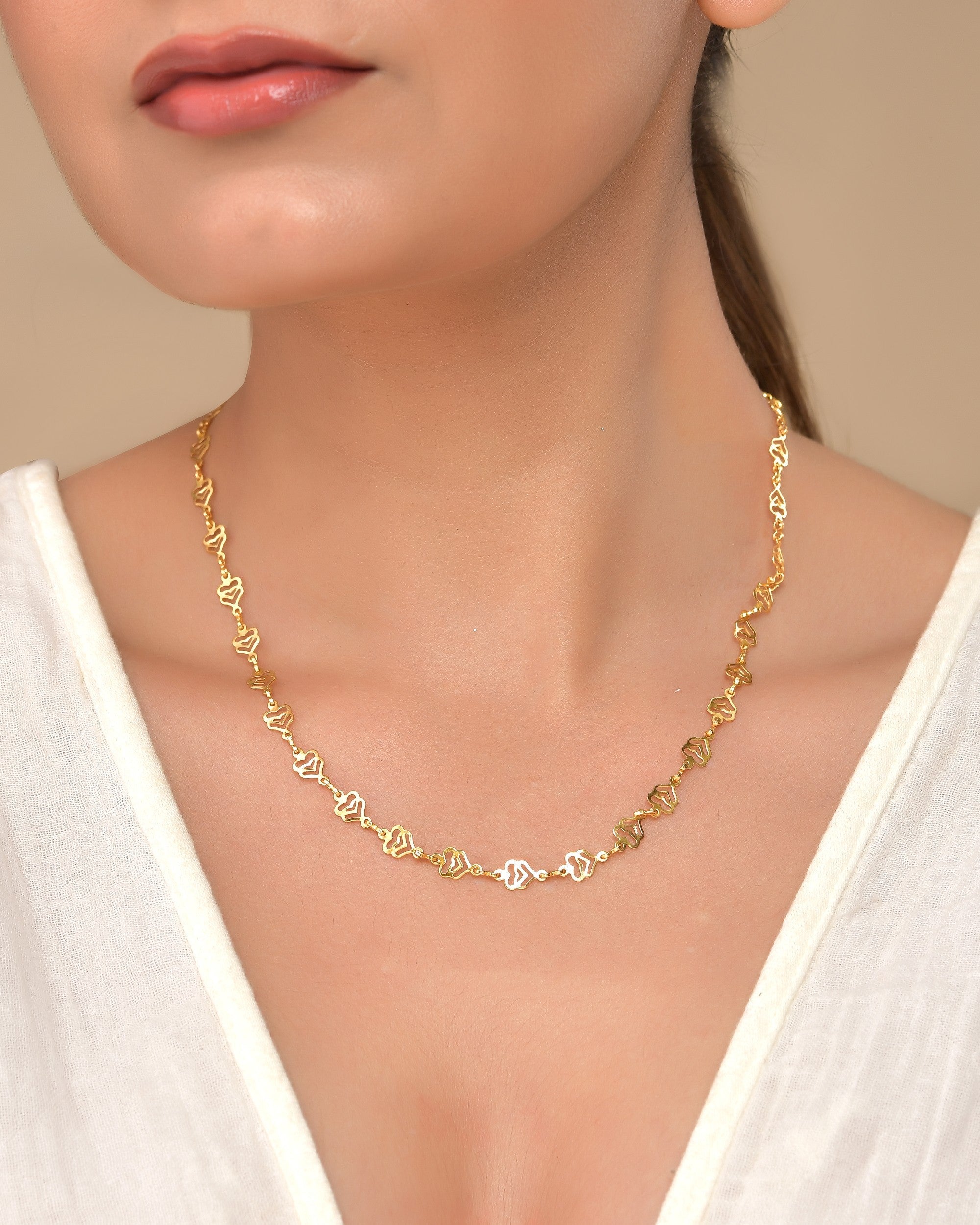 VOJ Gold Polished Elegant Designer Classic Chain | Grab2Buy