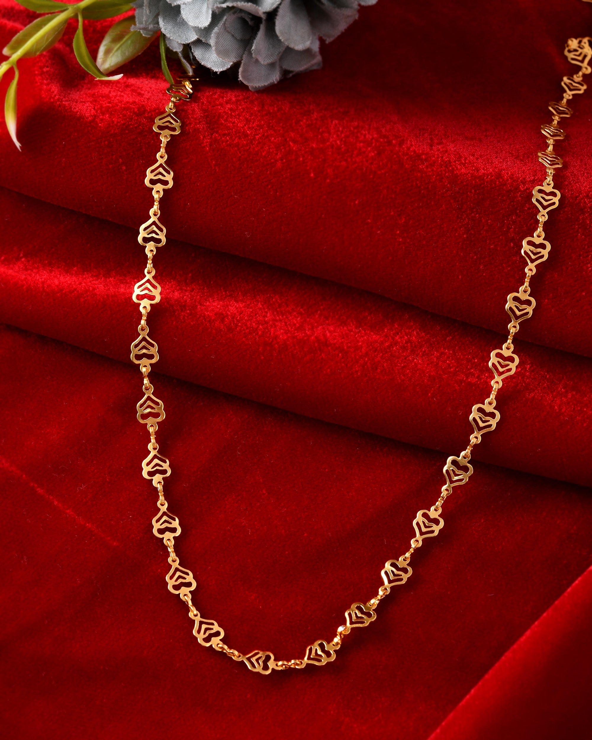 VOJ Gold Polished Elegant Designer Classic Chain | Grab2Buy