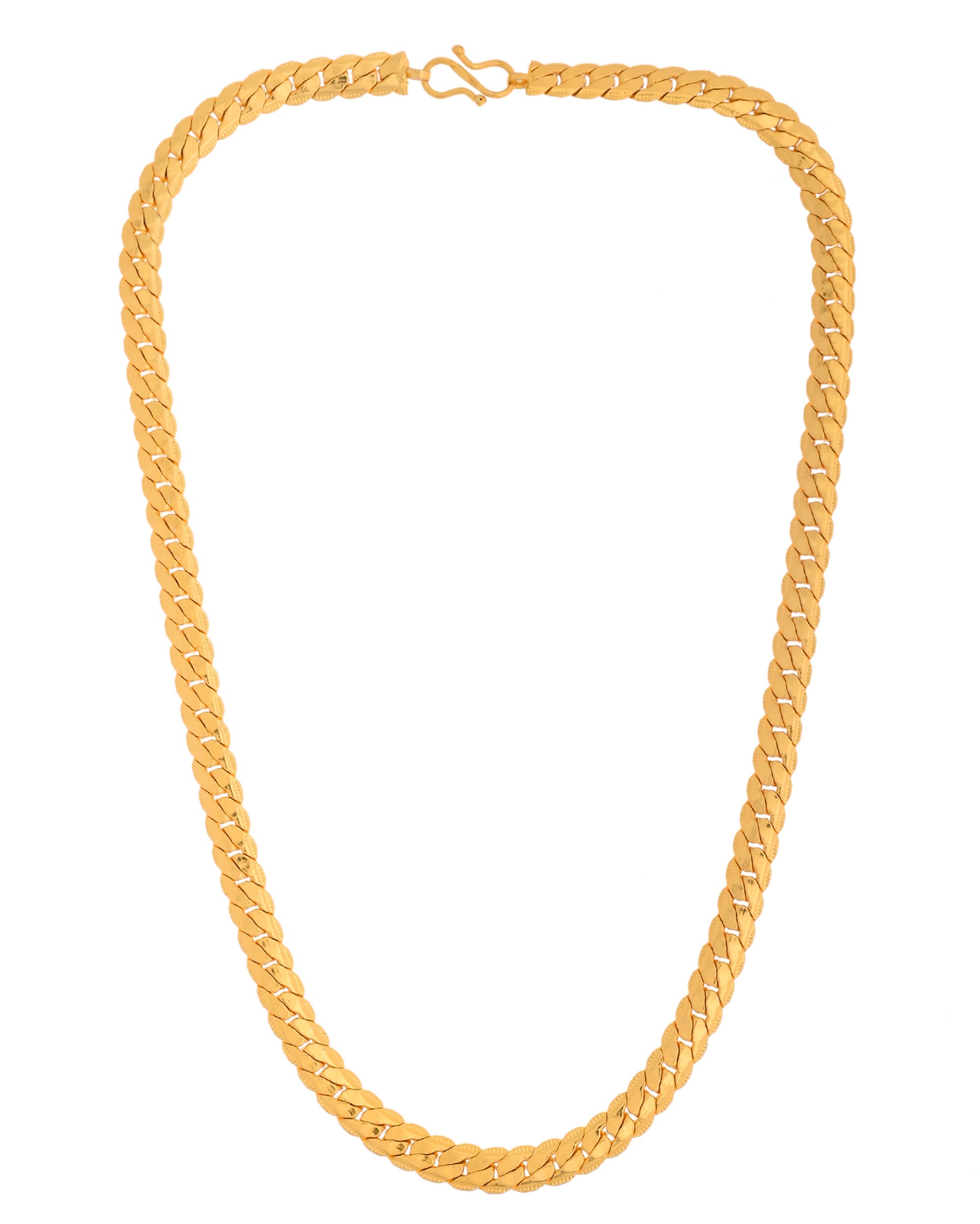 VOJ Gold Polished Stainless Steel Chain For Men | Grab2Buy