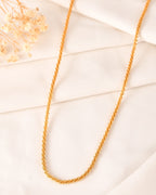 VOJ Men Gold Polished Twisted Stainless Steel Minimal Chain | Grab2Buy