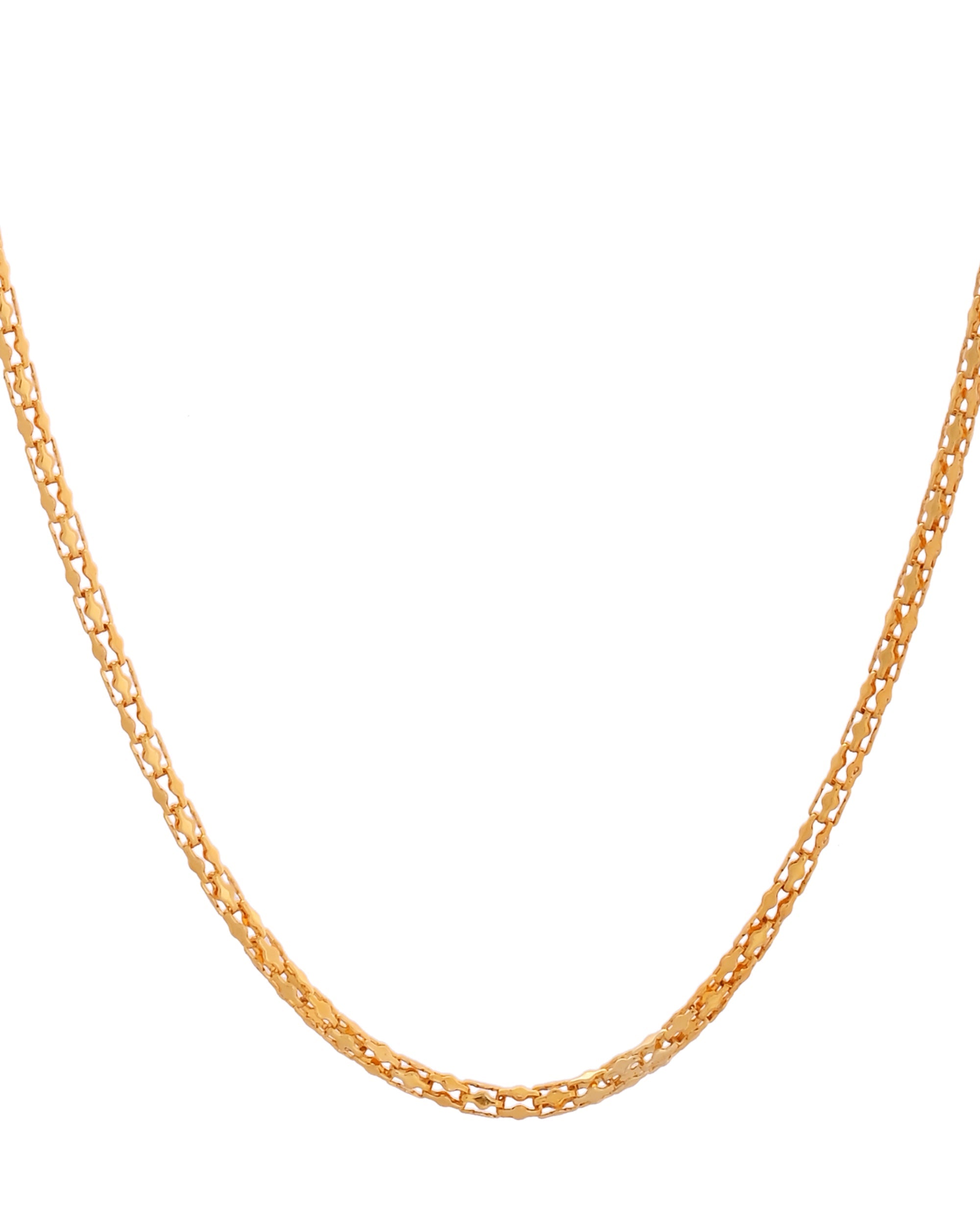 VOJ Women Gold Polished Stainless Steel Simple Chain | Grab2Buy