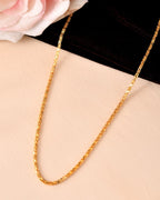 VOJ Women Gold Polished Stainless Steel Simple Chain | Grab2Buy